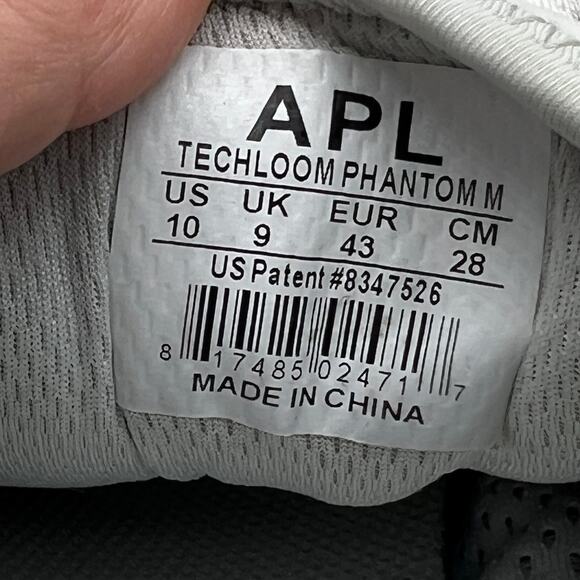 APL Shoes Mens 10 Gray Techloom Phantom Lace Up Low Top Athletic Sneakers Glow main image 9